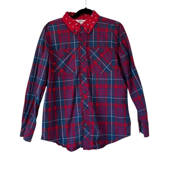 Matilda Jane Handsome Holiday Shirt Red Plaid Boys Size 10 - Picture 1 of 4